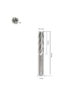 MTE 13 mm Uzun Parmak Freze Hss-Co8 DIN 844/B-N