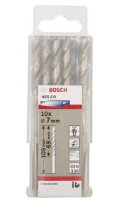 Bosch HSS-Co 7 mm 10'lu Kobaltlı Matkap Ucu 2608585892
