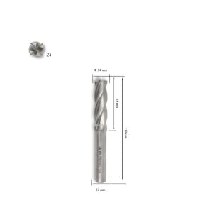 MTE 14 mm Uzun Parmak Freze Hss-Co8 DIN 844/B-N