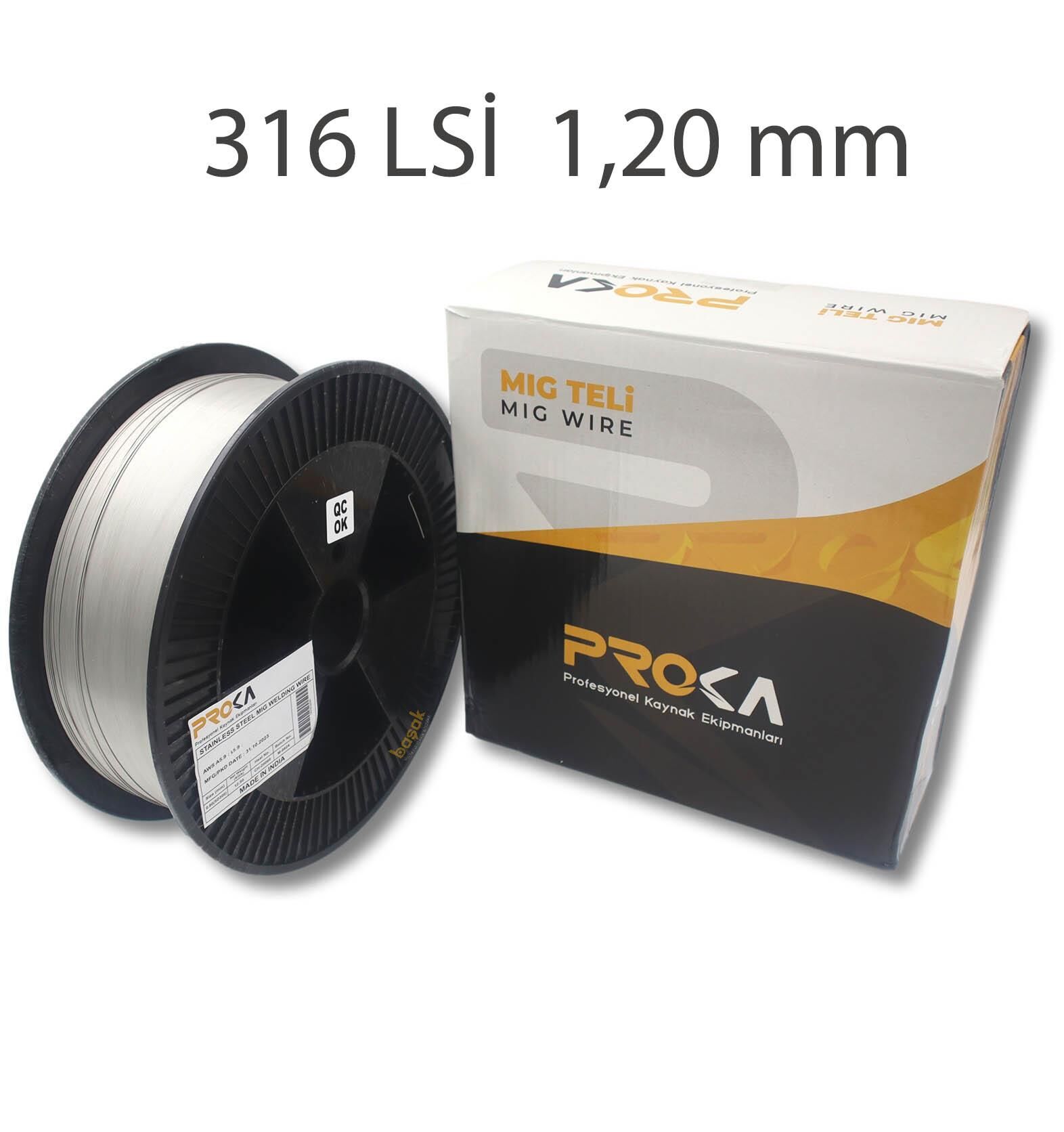 Proka ER 316LSI 1,2 mm Mig-Gazaltı Paslanmaz Kaynak Teli 12,5kg