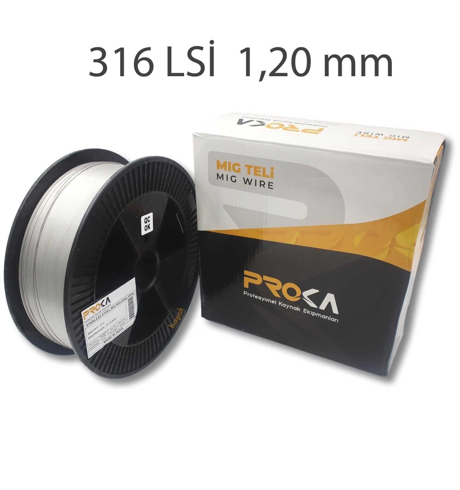 Proka ER 316LSI 1,2 mm Mig-Gazaltı Paslanmaz Kaynak Teli 12,5kg