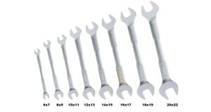 Bosch 8'li Açık Ağız Anahtar Takımı 6x7 - 20x22 mm 1600A03HM8