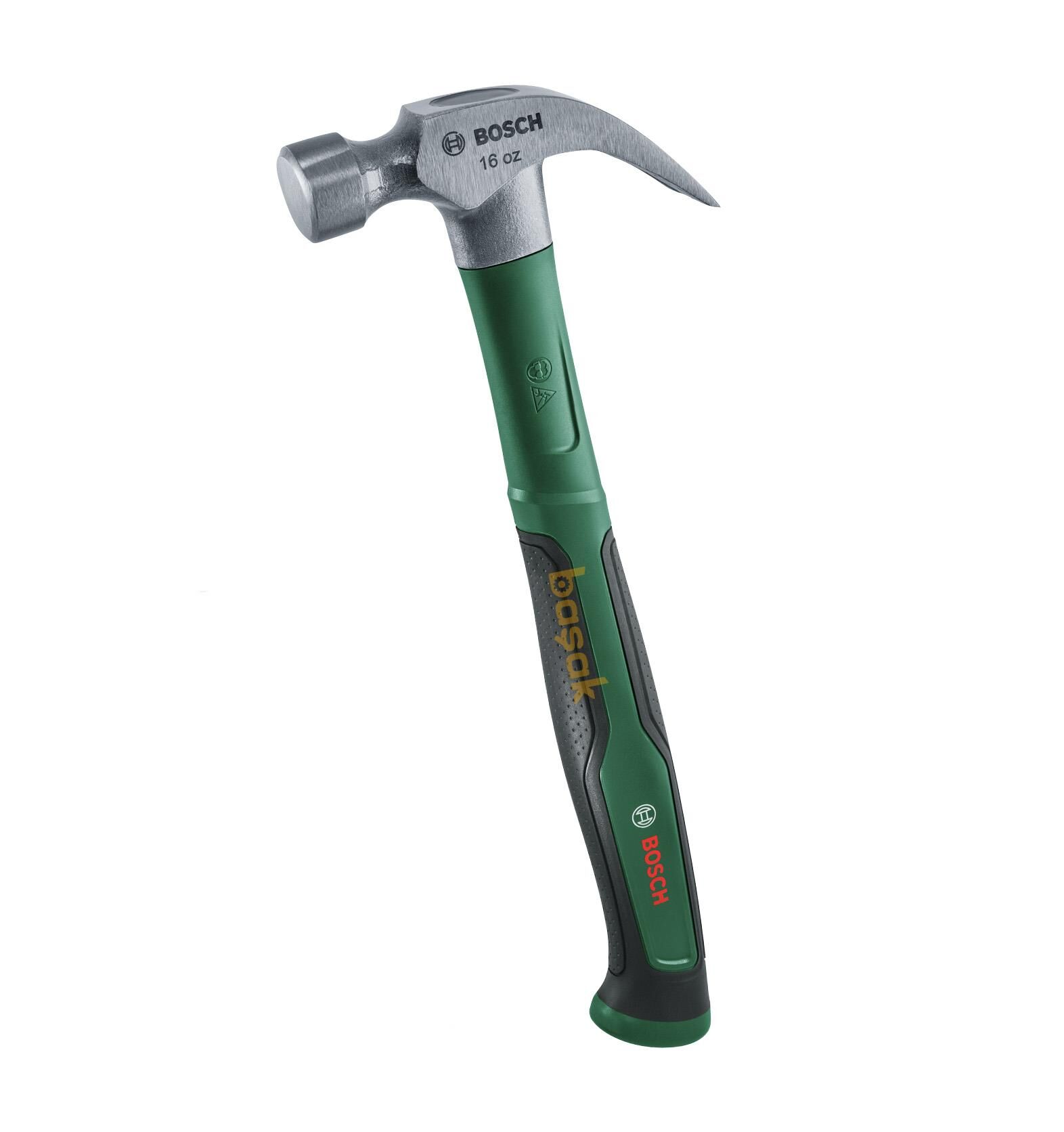 Bosch Fiber Saplı Çekiç Çatal Ağızlı Uzun 16oz (450 gr) 1600A02ZA2