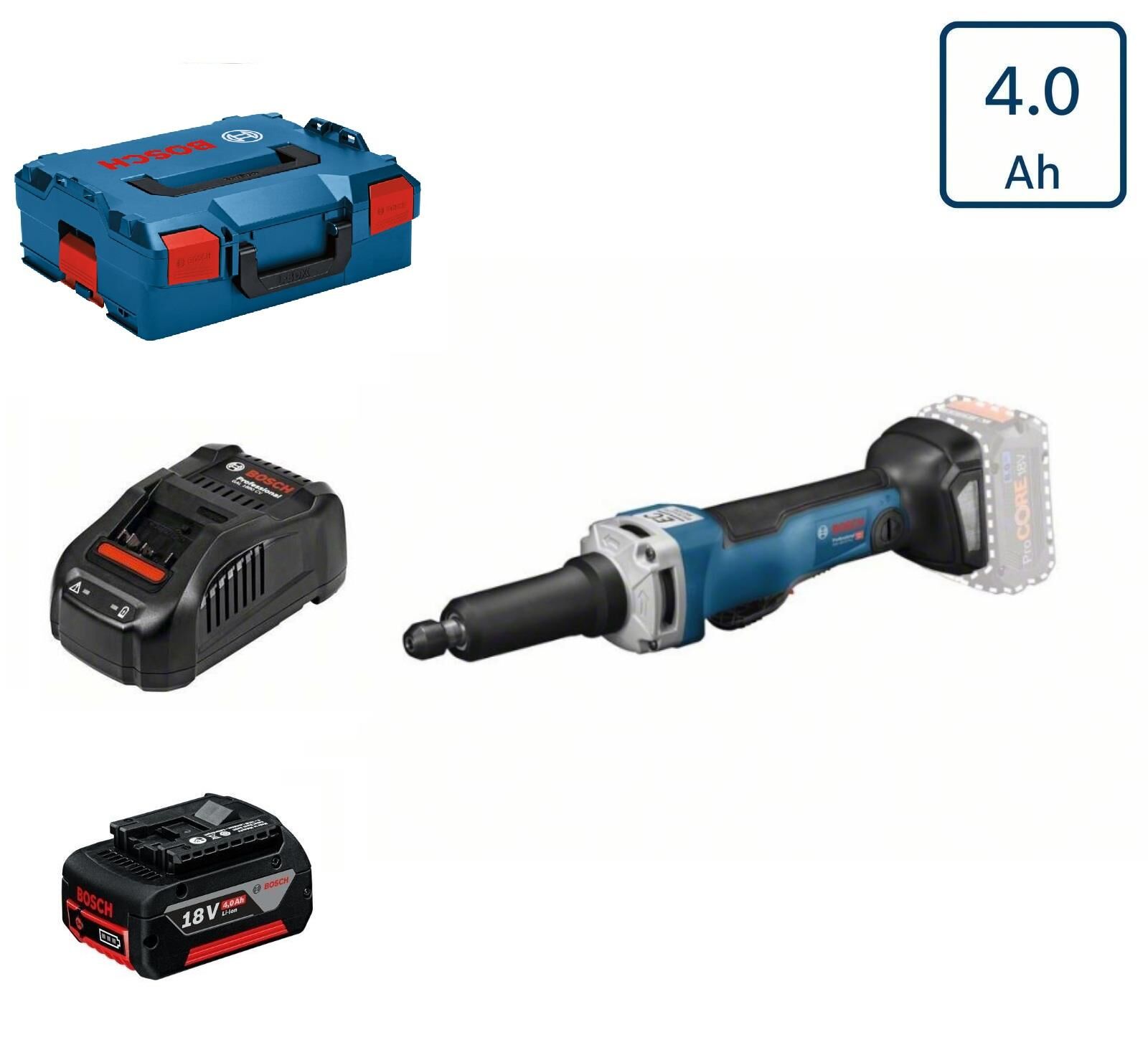Bosch GGS 18V-23 PLC Tek Akülü Kalıpçı Taşlama 4 Ah L-boxx Çantalı