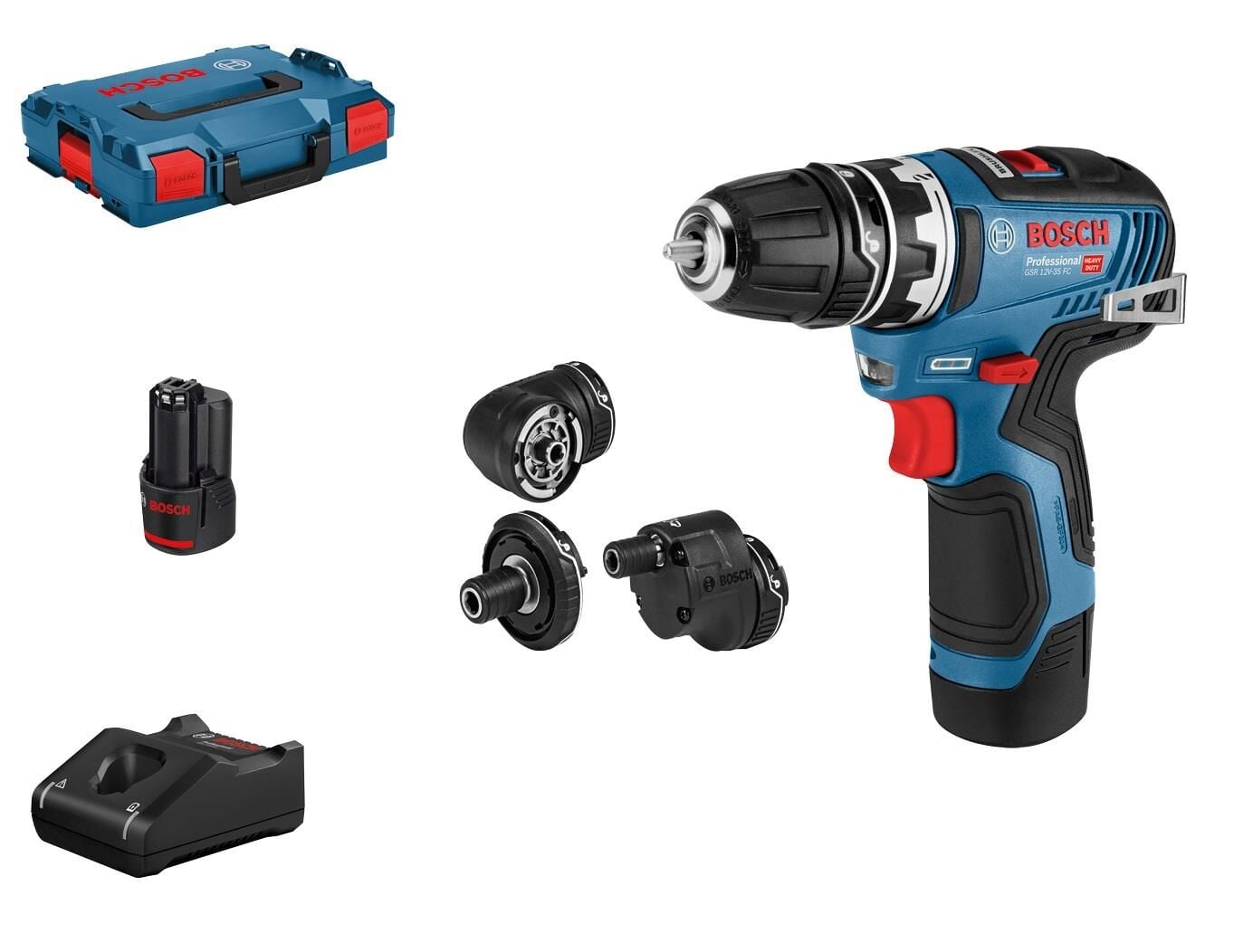 Bosch GSR 12V-35 FC (2x3Ah) Akülü Delme Vidalama 06019H3000