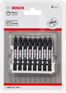 Bosch Impact T20 65 mm Çift Taraflı 8'li Torx Bits Uç 2608522339
