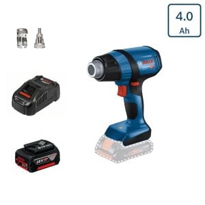 Bosch GHG 18V-50 Tek Akülü Sıcak Hava Tabancası 4 Amper Bez Çantalı
