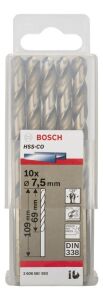 Bosch HSS-Co 7,5 mm 10'lu Kobaltlı Matkap Ucu 2608585893