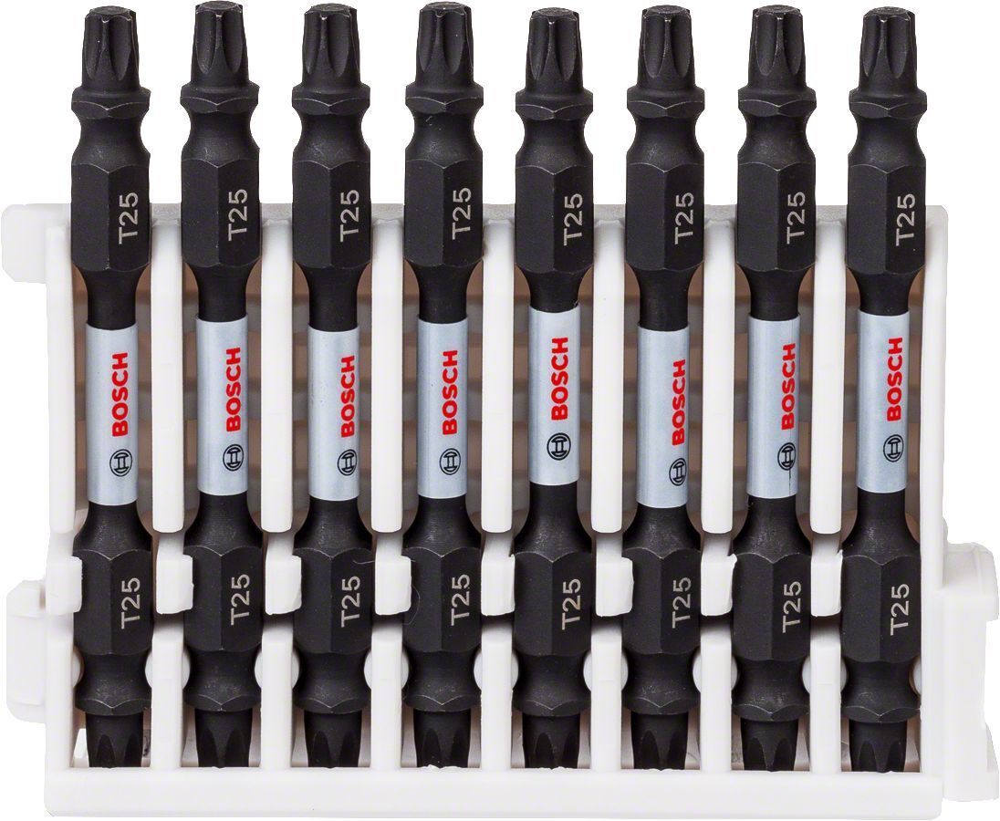 Bosch Impact T25 65 mm Çift Taraflı 8'li Torx Bits UÇ 2608522340