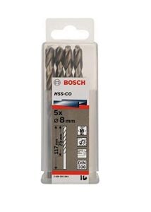 Bosch HSS-Co 8 mm 5'li Kobaltlı Matkap Ucu 2608585894