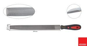 Ceta Form 300 mm 12'' Saplı Yarım Yuvarlak Eğe Orta Diş J56-212H