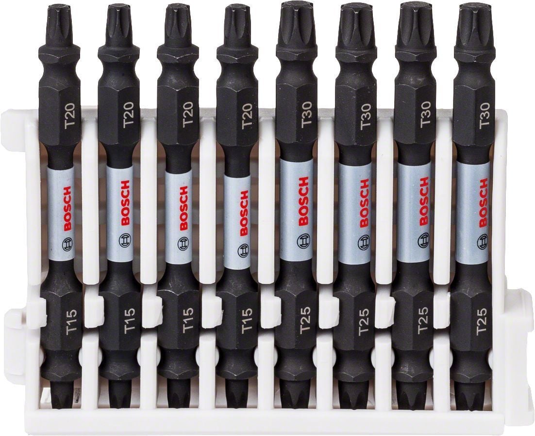 Bosch Impact T15-T30 65 mm Çift Taraflı 8'li Torx Bits Set 2608522343