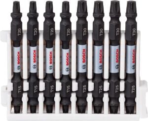 Bosch Impact T15-T30 65 mm Çift Taraflı 8'li Torx Bits Set 2608522343