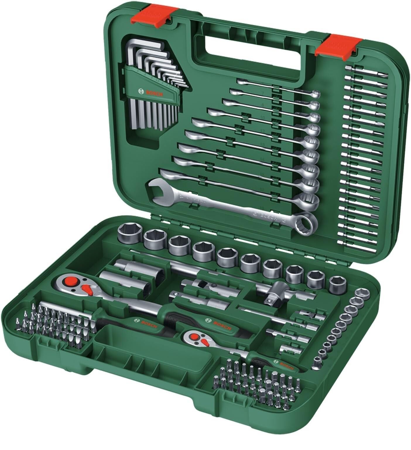 Bosch 132 Parça Lokma-Bits Uç-Anahtar Seti 1600A02Z9B