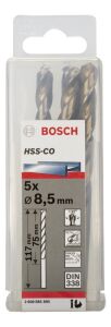 Bosch HSS-Co 8,5 mm 5'li Kobaltlı Matkap Ucu 2608585895