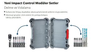 Bosch Impact Torx-Yıldız-Düz Çift Taraflı 8'li Bits Uç Seti 2608522344