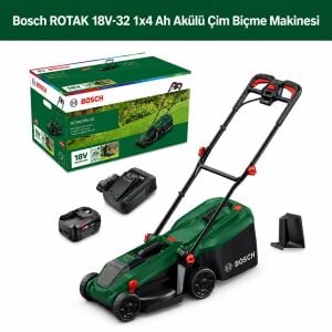 Bosch ROTAK 18V-32 1x4 Ah Akülü Çim Biçme Makinesi 06008B9P00