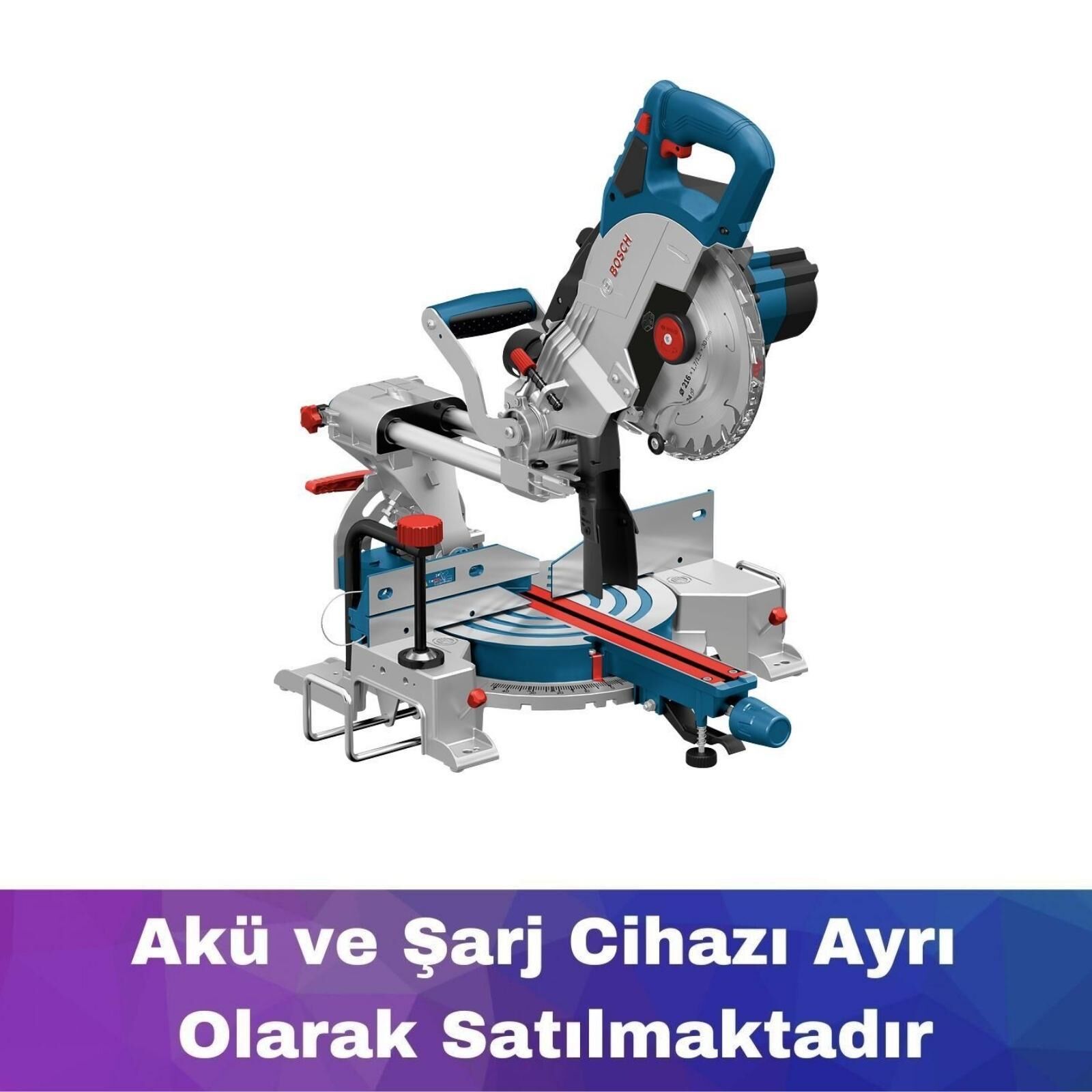 Bosch GCM 18V-216 DC Akülü Gönye Kesme Makinesi (Akü ve şarj yoktur) 0601B47000