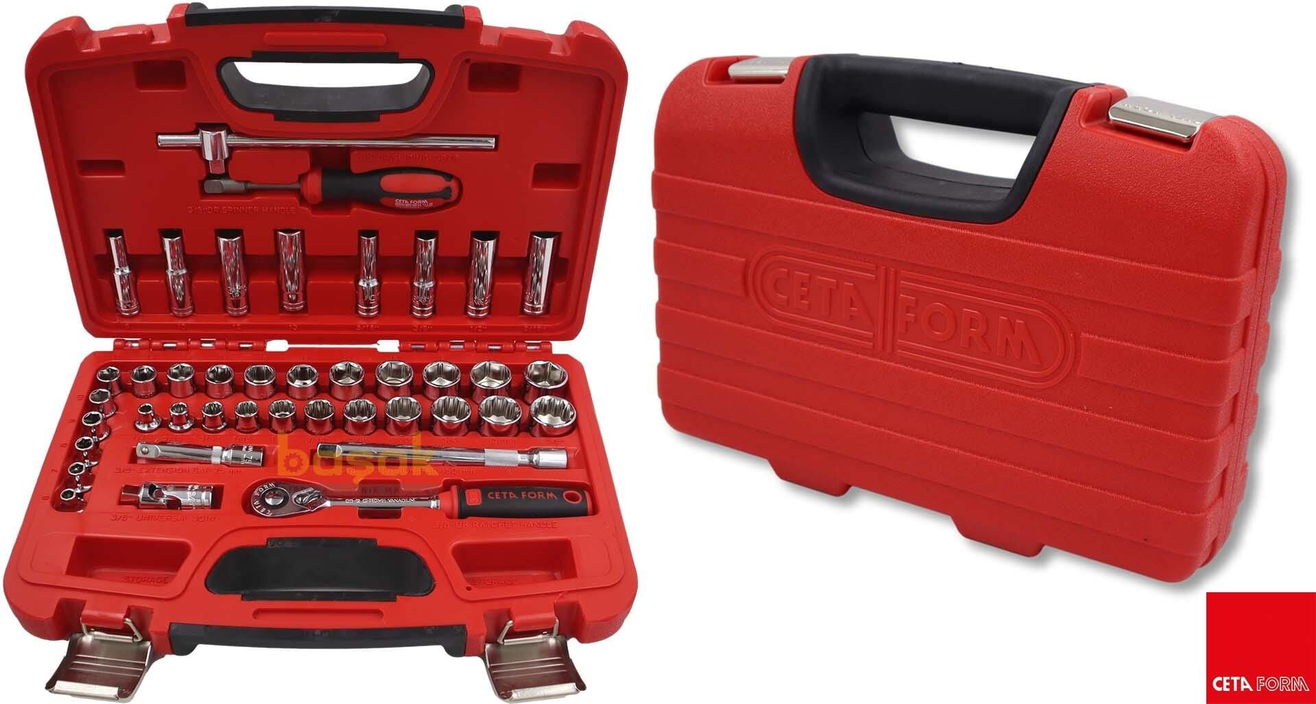 Ceta Form 41 Parça 3/8” Lokma Takımı Metrik/SAE C10A-41PM2