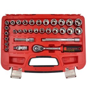 Ceta Form 41 Parça 3/8” Lokma Takımı Metrik/SAE C10A-41PM2