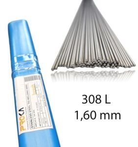 Proka ER 308L 1,6 mm Tig-Argon Paslanmaz Kaynak Teli 5 kg