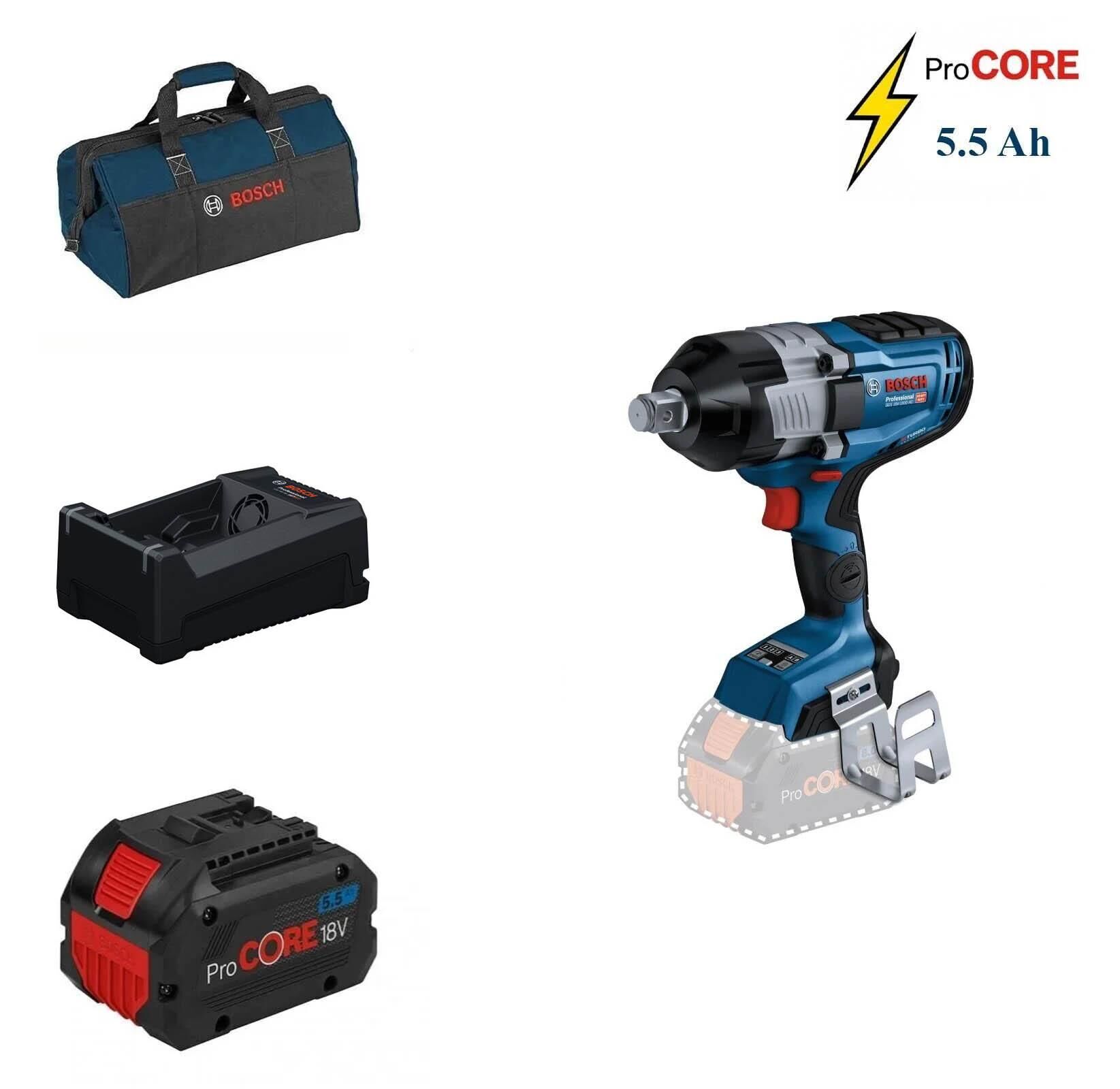 Bosch GDS 18V-1600 HC 1x5,5 Ah ProCORE 3/4 Akülü Somun Sıkma