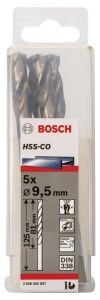 Bosch HSS-Co 9,5 mm 5'li Kobaltlı Matkap Ucu 2608585897