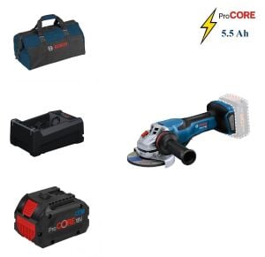 Bosch GWS 18V-15 P 1x5,5 Ah ProCORE Akülü 125 mm Avuç Taşlama