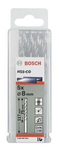 Bosch HSS 9,8x133 mm Kobaltlı Matkap Ucu 5'li Paket 2608588102