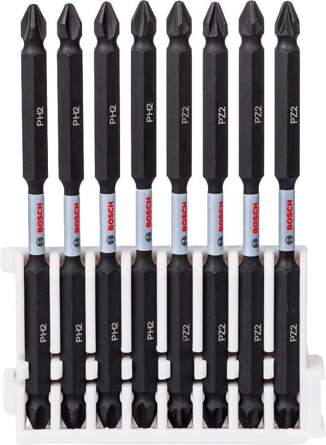 Bosch Impact PH2-PZ2 110 mm Çift Taraflı 8'li Bits Set 2608522348