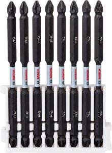 Bosch Impact PH2-PZ2 110 mm Çift Taraflı 8'li Bits Set 2608522348