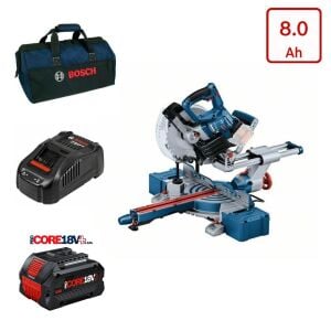 GCM 18V-216 D Tek Akülü Gönye Kesme Makinesi 8 Amper Bez Çantalı