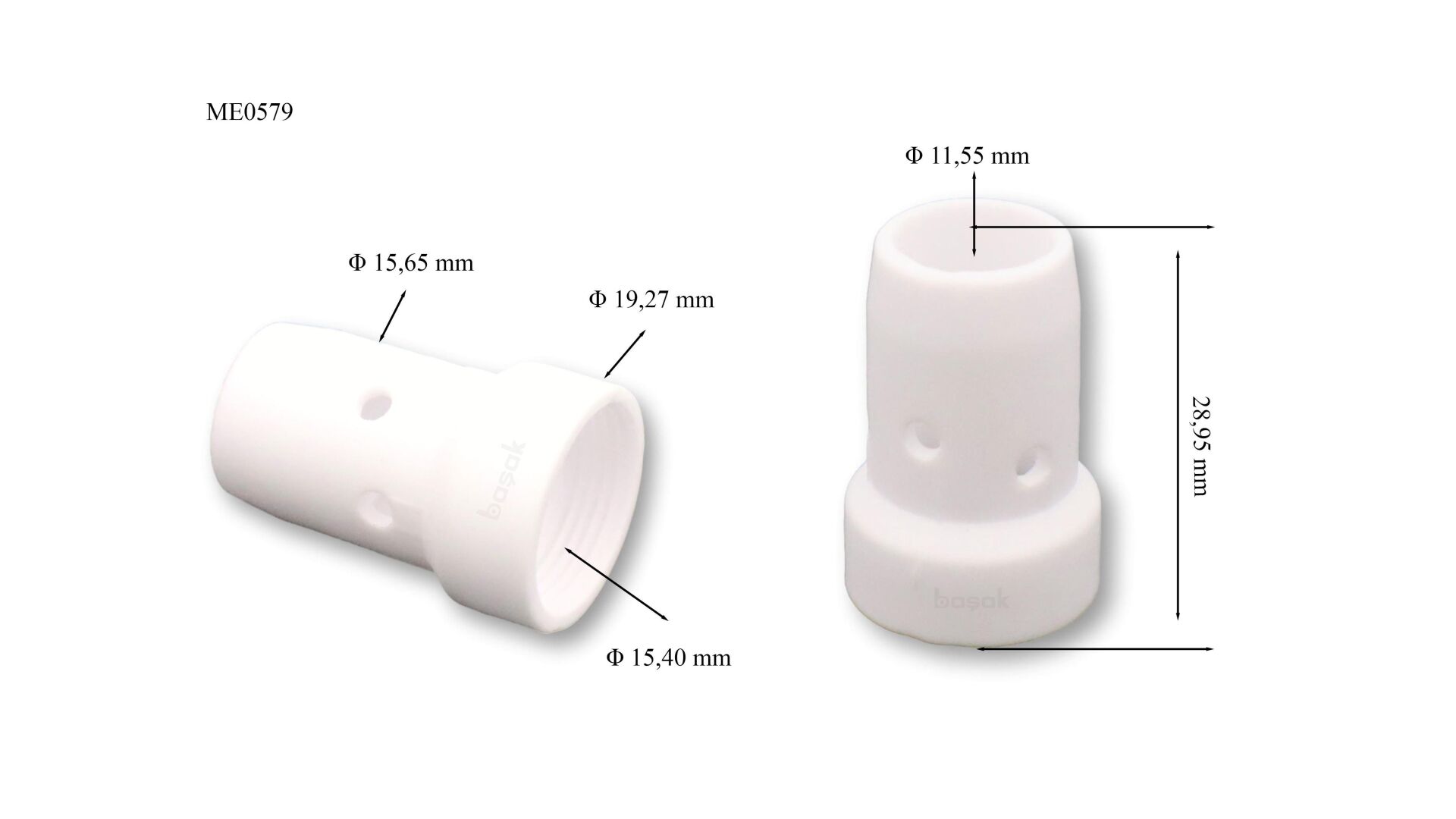 ME0579 501 Seramik Gazaltı Kaynak Difüzörü-Gaz Dağıtıcı Trafimet