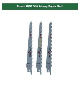 Bosch KEO 3'lü Ahsap bıçak seti F016800303