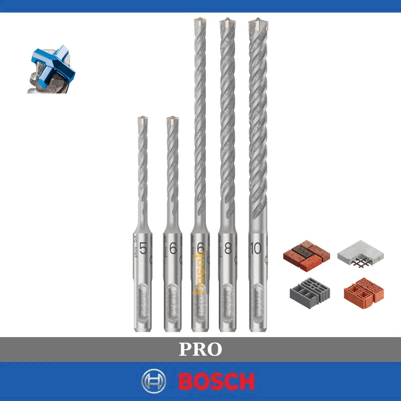 Bosch SDS plus-5X Matkap Ucu Seti 5,6x110mm 6,8,10 x 160 mm 5'li 2608833910