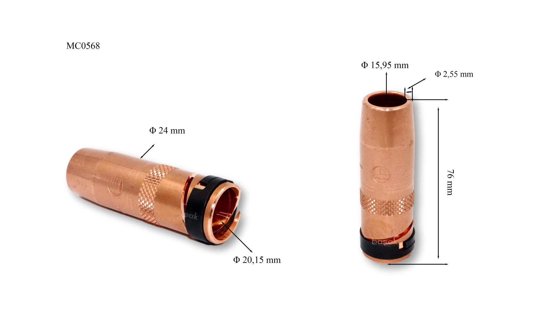 MC0568 501-500 Sulu Gazalti Kaynak Nozulu Patentli Trafimet