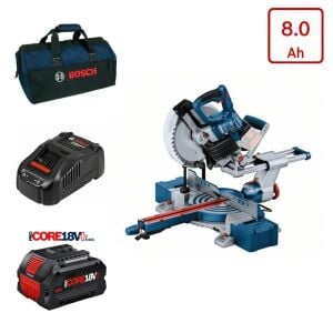 Bosch GCM 18V-254 D Tek Akülü Gönye Kesme Makinesi 8 Amper Bez Çantalı