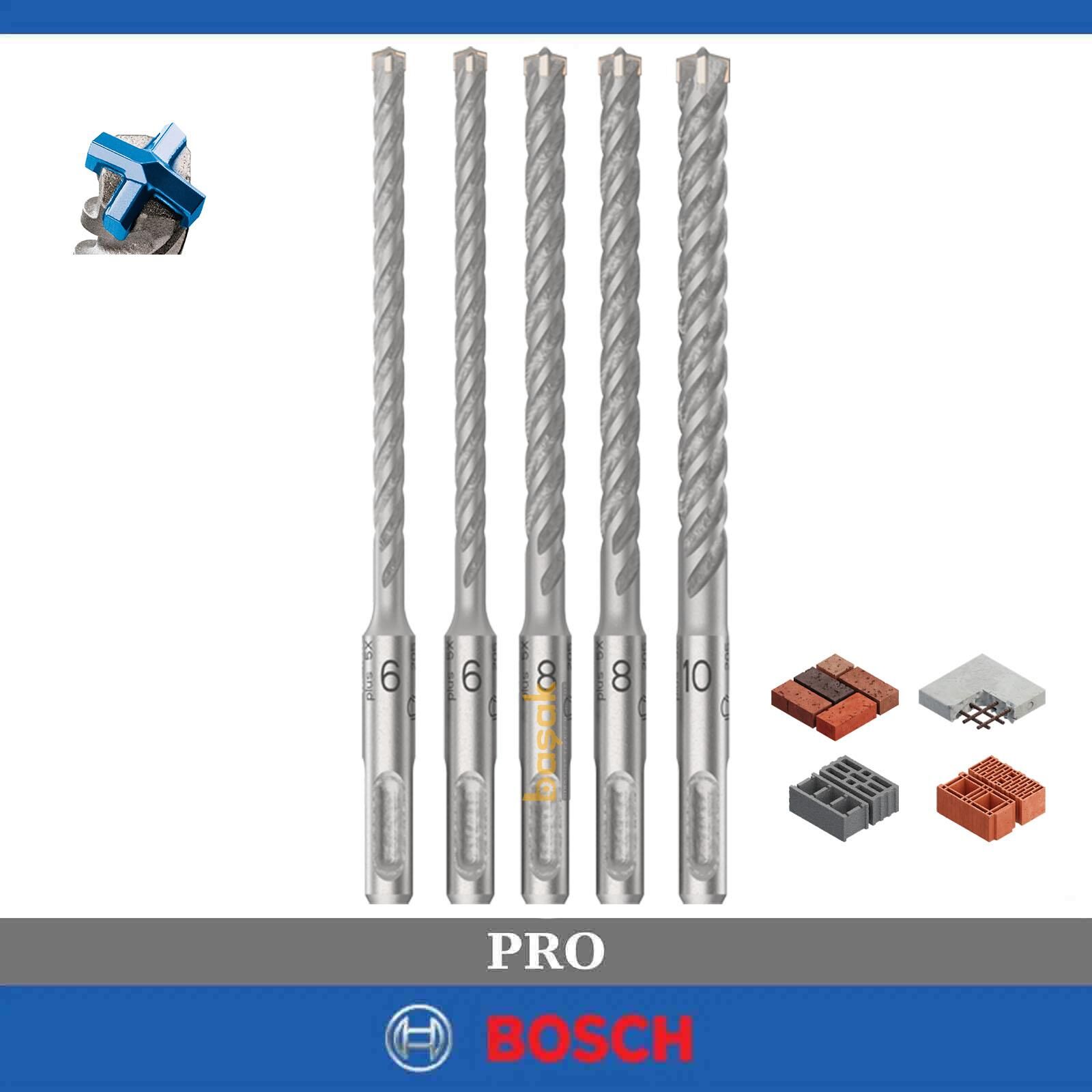 Bosch SDS plus-5X Matkap Ucu Seti (6,6,8,8,10 x 160 mm) 5 Parça 2608833911