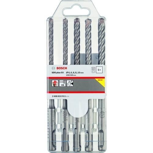Bosch SDS plus-5X Matkap Ucu Seti (6,6,8,8,10 x 160 mm) 5 Parça 2608833911