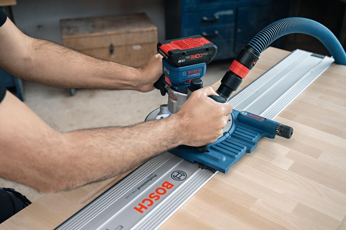Bosch GKF 18V-8 + TE 600 Akülü Dik Freze L-Boxx (Solo) 06016C2003