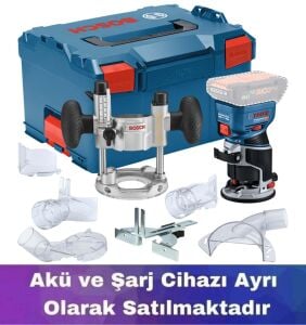 Bosch GKF 18V-8 + TE 600  Akülü Dik Freze L-Boxx (Solo) 06016C2003