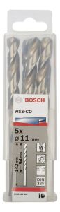 Bosch HSS-Co 11 mm 5'li Kobaltlı Matkap Ucu 2608585901