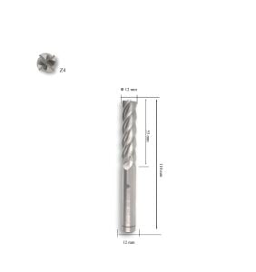 MTE 12 mm Uzun Parmak Freze Hss-Co8 DIN 844/B-N