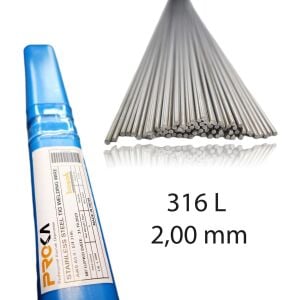 Proka ER 316L 2,0 mm Tig-Argon Paslanmaz Kaynak Teli 5 kg