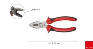 Ceta Form 140 mm Polisajlı Kombine Pense E01-41-0140