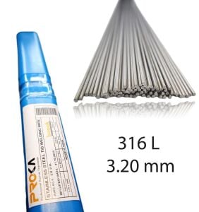 Proka ER 316L 3,2 mm Tig-Argon Paslanmaz Kaynak Teli 5 kg