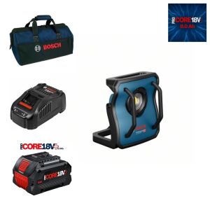 Bosch GLI 18V-4000 C Tek Akülü Projectör 8 Amper Bez Çantalı