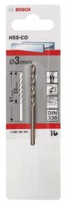 Bosch HSS-Co 3 mm 1'li Kobaltlı Matkap Ucu 2608585842