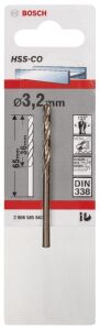 Bosch HSS-Co 3,2 mm Kobaltlı Matkap Ucu 1'li 2608585843
