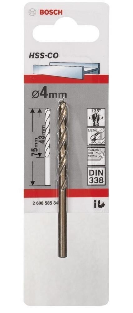 Bosch HSS-Co 4 mm 1'li Kobaltlı Matkap Ucu 2608585846